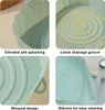 A collage of four close-up images showcasing features of silicone air fryer liners. Produktbild-Vorschau