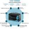 TTWEN 12V 100Ah LiFePO4 lithium, nouzový zdroj, 1280Wh Náhled obrázku produktu 9