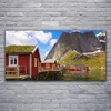 Glasbilder 120x60 Wandbild Druck auf Glas Häuser See Produktbild-Vorschau 2