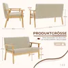 Iropro 2 Sitzer Sofa, Kleine Sofa mit Holzrahmen, Produktbild-Vorschau 5