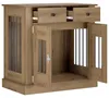 vidaXL Meuble pour cage de chien, style artisan, chêne, 80 Voir les images du produit 3