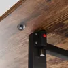 Mondeer Table de cuisine pliante avec 2 étagères et Voir les images du produit 9