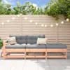 vidaXL 3-tlg. Garten-Lounge-Set mit Kissen Massivholz Produktbild-Vorschau 2