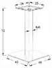 Base per tavolo in acciaio inox SH-3002-1, per ufficio, Anteprima dell’immagine prodotto 9
