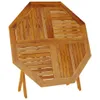 vidaXL Table de jardin pliante Ø110x75 cm Bois massif Voir les images du produit 9