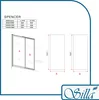 Silla | Duschabtrennung - 100x150 cm - Schiebetür - Produktbild-Vorschau 2