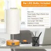 Nočná lampa – Nočná lampa, drevená stolová lampa s Náhľad obrázku produktu 1
