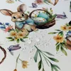 Tischdecke Fleckenabweisende Ostern Druck Runde Hase Rabbit Produktbild-Vorschau 3