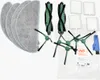 A collection of robot vacuum cleaner replacement parts laid out on a white background. Voir les images du produit