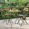 vidaXL Bistro stůl skládací 55x54x71 cm masivní dřevo teak Náhled obrázku produktu 3