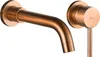 A wall-mounted copper faucet and its control handle against a white background. Anteprima dell’immagine prodotto