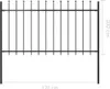 vidaXL Gartenzaun Woerden mit Speerspitze Stahl 181 x 100 Produktbild-Vorschau 6