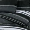 Bettwäsche-Set Schwarz und Weiß 200x200 cm Produktbild-Vorschau 5