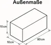 ECI Aluminium Koffer Silber (LxBxH) 80 x 10 x 10 cm Produktbild-Vorschau 3