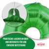 Folienballon 100cm Zahl 3 matt grün Produktbild-Vorschau 5