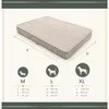 Hundebett Hundekissen Hundematte Cord Xl 120X80 Cm Beige Produktbild-Vorschau 7