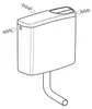 Geberit AP Spülkasten AP 140, Zwei-Mengen-Spülung, Farbe Anteprima dell’immagine prodotto 8