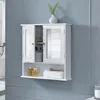 en.casa Badezimmerschrank Weiß - 58 x 56 x 13cm -  Produktbild-Vorschau 5