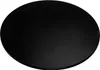 A black, round tabletop is shown from a top-down perspective against a white background. Anteprima dell’immagine prodotto