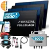 SUNNIVA® 2000W Balkonkraftwerk BIFAZIAL FULLBLACK komplett Produktbild-Vorschau 1