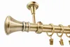 1-läufig 160 cm Antikgold Metall Gardinenstange Produktbild-Vorschau 3