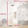 B.K.Licht BKL1196, Chrom, Weiß, Schlafzimmer, Wohnzimmer, Produktbild-Vorschau 4