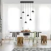 Hängeleuchte schwarz, Glas rauch, H 120 cm Produktbild-Vorschau 3