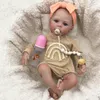 45 cm mäkké telo reborn bábiky lúka s ručne maľovanými Náhľad obrázku produktu 5