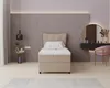 Boxspringbett, 90cm x 200cm, Grau, mit Bettkasten, Matratze Produktbild-Vorschau 3
