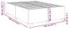 vidaXL Bettgestell ohne Matratze Dunkelgrau 140x190 cm Produktbild-Vorschau 7