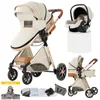 SDBABY Kombikinderwagen 3 in 1, faltbar, Kunstleder, Produktbild-Vorschau 2