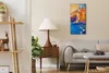 Dekor Leinwand Uhr Wandbilder 30x60 Gemälde Abstrakte Küste Produktbild-Vorschau 3