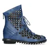 Laura Vita Lara Vita Sommerstiefel Schnürstiefel Blau Produktbild-Vorschau 7