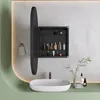 AIORBER Armoire de toilette ovale avec espace de rangement, Voir les images du produit 4