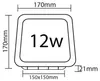 12W LED Slim Panel Deckenleuchte Einbauleuchte Deckenlampe Produktbild-Vorschau 5