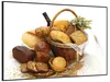 Wallario Wandbild Brot und Brötchen im eleganten Korb - mit Produktbild-Vorschau 2