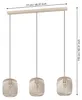 Eglo 900497 ROMAZZINA E27 triple suspension 900x200mm sable Voir les images du produit 4