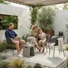 Outsunny Gartenstühle 4er Set ergonomisch Balkonstühle mit Produktbild-Vorschau 8