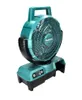 Makita CF001GZ, Domáci lopatkový ventilátor, Čierna, Modrá, Náhľad obrázku produktu 5