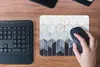 MuchoWow® Mauspad Mousepad Sechseck - Gold - Schablonen Produktbild-Vorschau 4