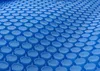 A close-up, abstract view of a blue bubble wrap-like material, likely a pool cover. Produktbild-Vorschau