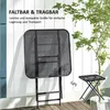 Outsunny tavolo da giardino pieghevole 70 x70 cm, tavolo da Anteprima dell’immagine prodotto 5