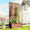 Outsunny Jardiniššre avec Treillis - bac š€ Fleurs - Voir les images du produit 2