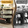 okwish Výsuvný kuchyňský ostrůvek barový stůl s MDF deskami Náhled obrázku produktu 3