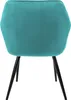 ml-design Esszimmerstuhl, 6er Set, Samt, Stahl, Petrol, mit Produktbild-Vorschau 4