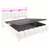 Lit coffre rembourré 180x200 cm avec rangement hydraulique, Voir les images du produit 11
