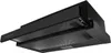 A black telescopic kitchen hood shown from a diagonal angle against a white background. Produktbild-Vorschau