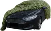 A dark-colored car is covered with a green camouflage net. Náhľad obrázku produktu