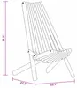 vidaXL Chaise, lot de 2, marron, 69 x 56 x 84 cm, bois Voir les images du produit 5