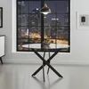 4-Fuß-Esstisch mit Ø110 cm Glasplatte Produktbild-Vorschau 3